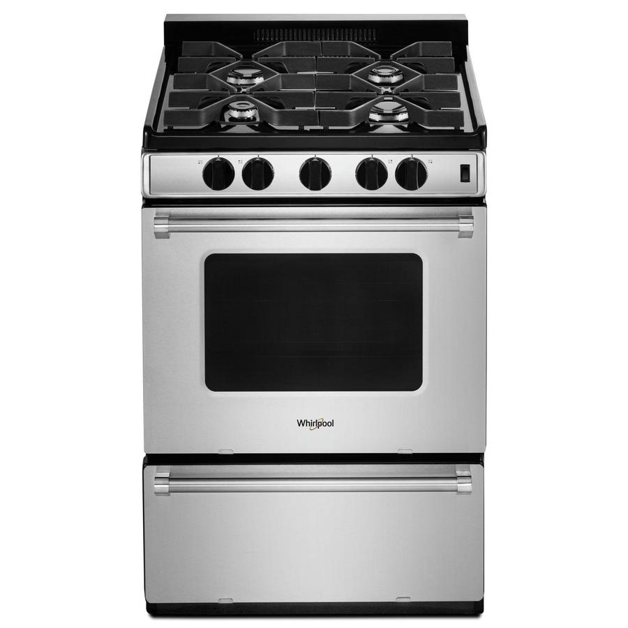 Whirlpool - 2.96 cu. ft Gas Range in Stainless - WFG500M4HS