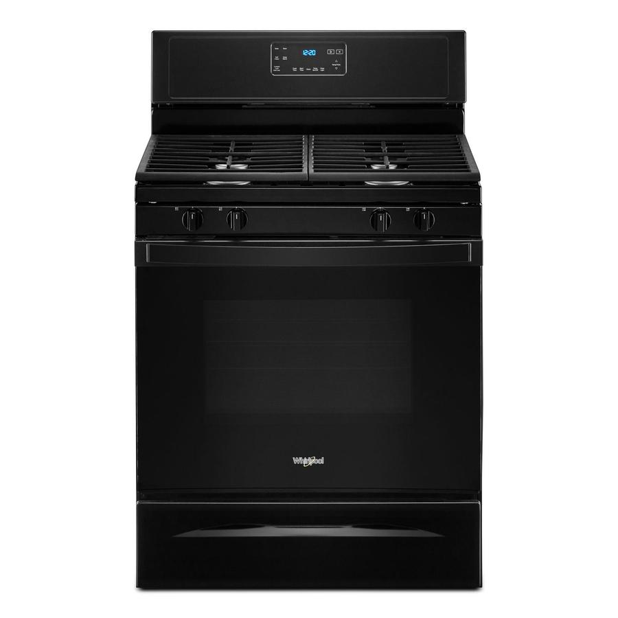 Whirlpool - 5 cu. ft Gas Range in Black - WFG515S0JB