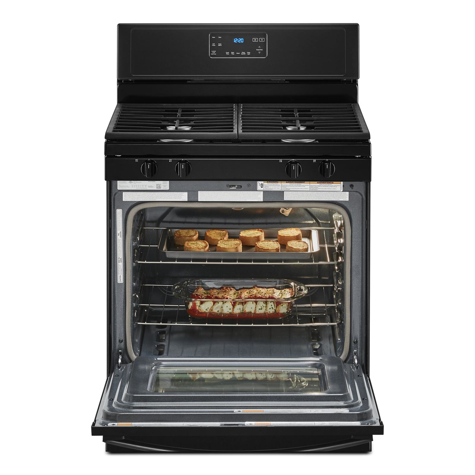 Whirlpool - 5 cu. ft Gas Range in Black - WFG515S0JB