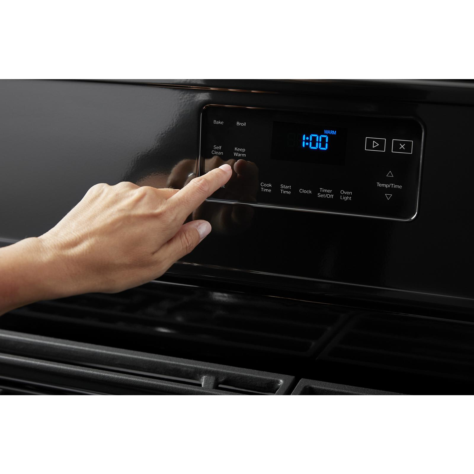 Whirlpool - 5 cu. ft Gas Range in Black - WFG515S0JB