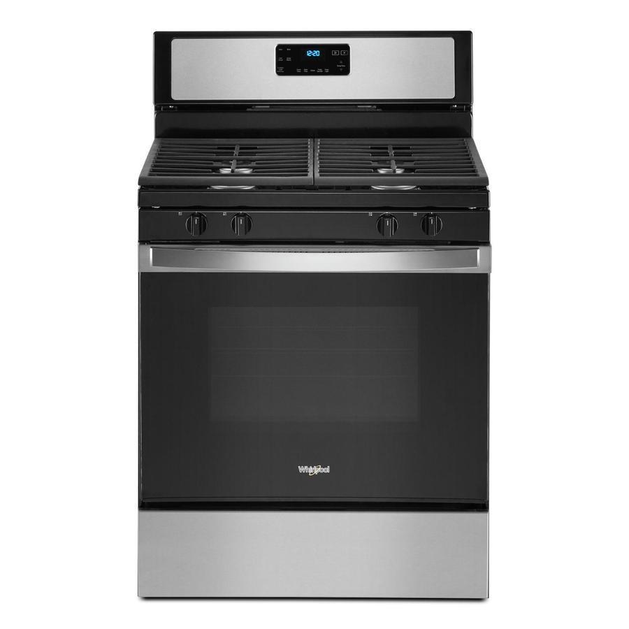Whirlpool - 5 cu. ft Gas Range in Stainless - WFG515S0JS