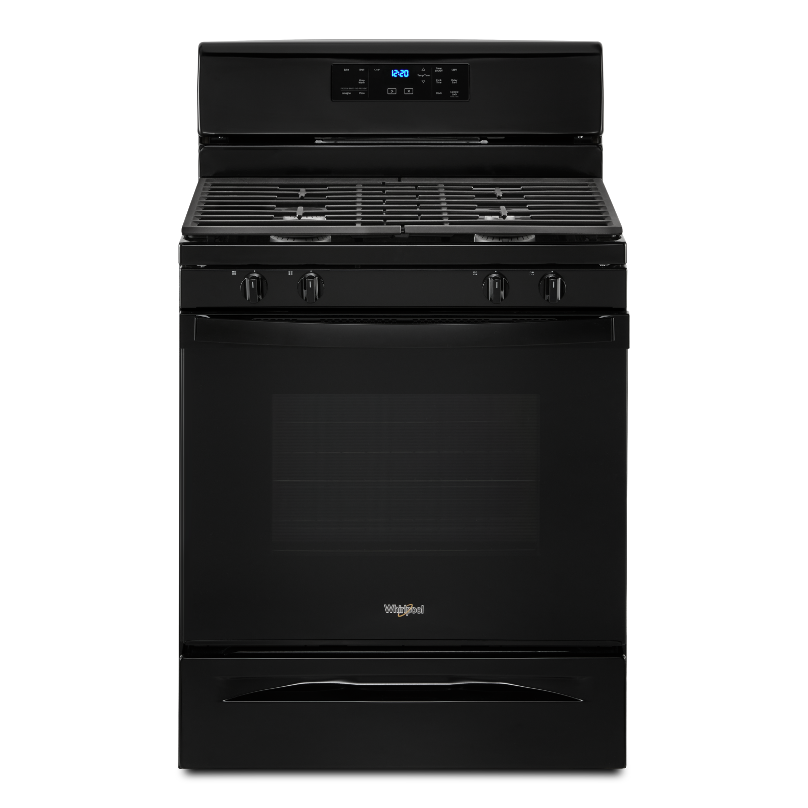 Whirlpool - 5 cu. ft Gas Range in Black - WFG515S0MB