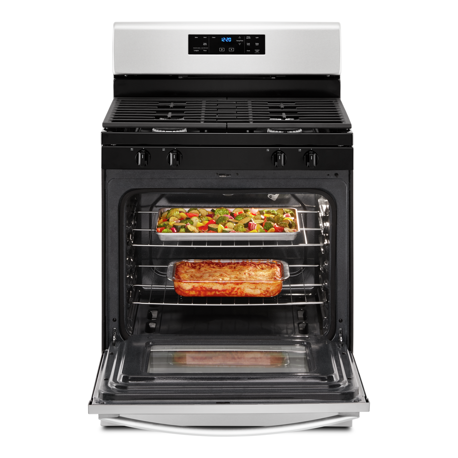 Whirlpool - 5 cu. ft Gas Range in Stainless - WFG515S0MS