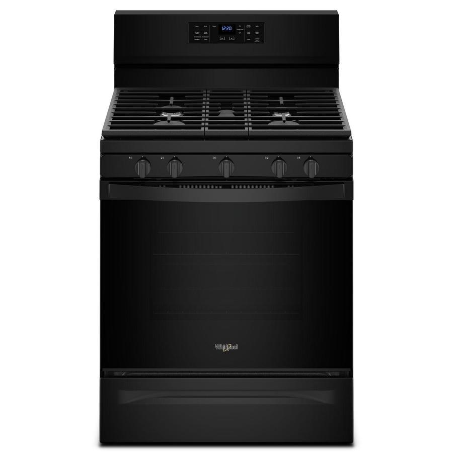 Whirlpool - 5 cu. ft Gas Range in Black - WFG550S0HB