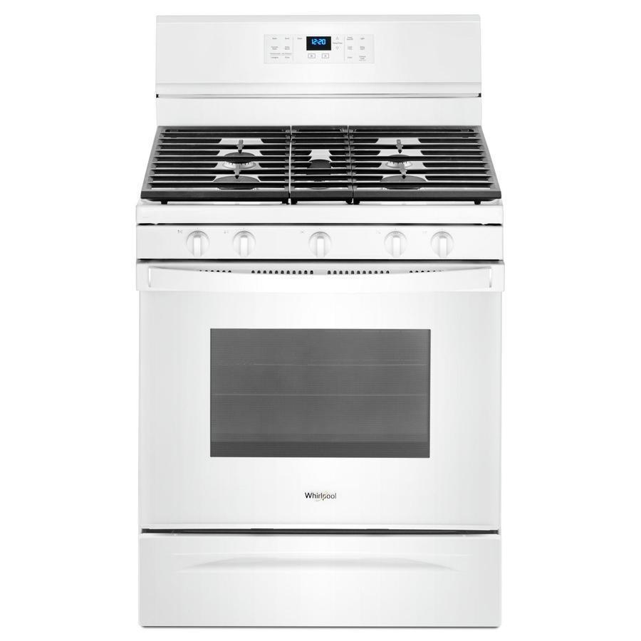 Whirlpool - 5 cu. ft Gas Range in White - WFG550S0HW