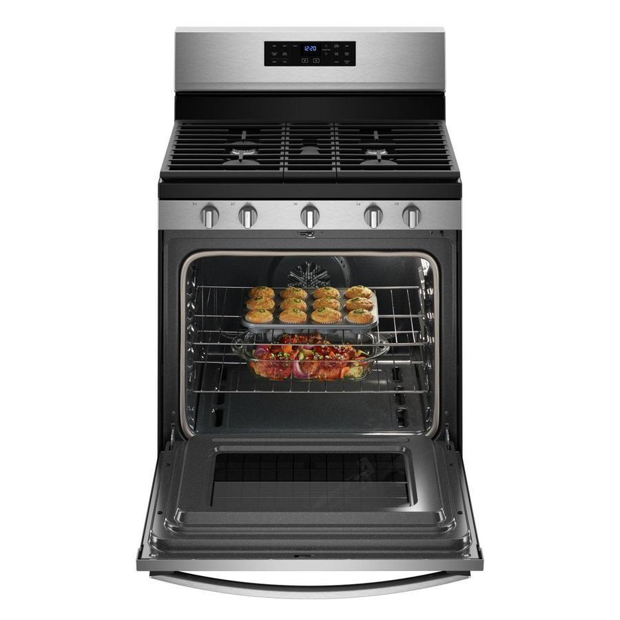 Whirlpool - 5 cu. ft Gas Range in Stainless - WFG550S0HZ