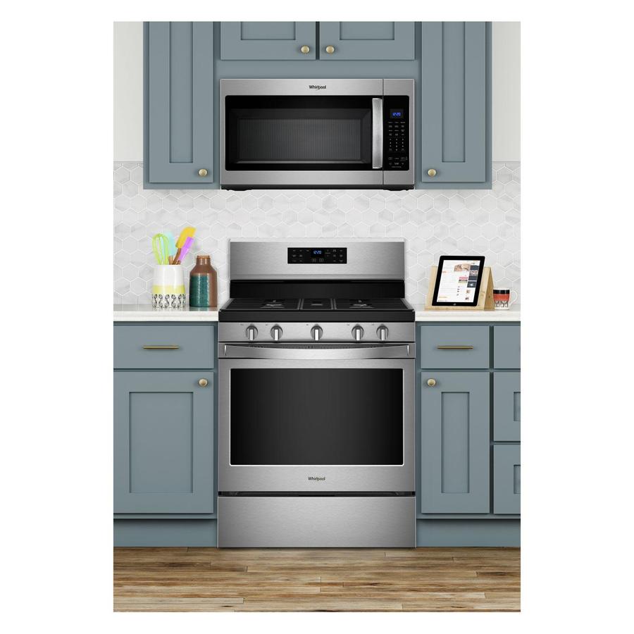 Whirlpool - 5 cu. ft Gas Range in Stainless - WFG550S0HZ