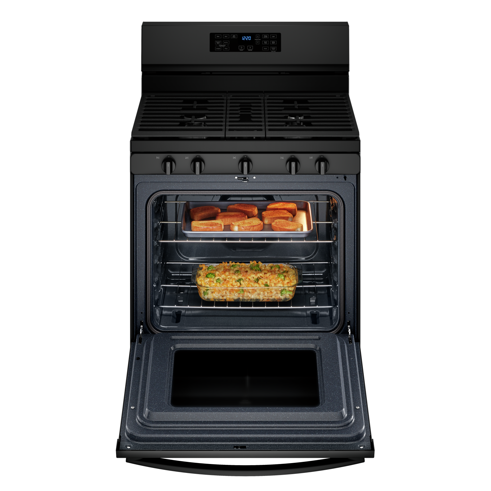 Whirlpool - 5 cu. ft Gas Range in Black - WFG550S0LB
