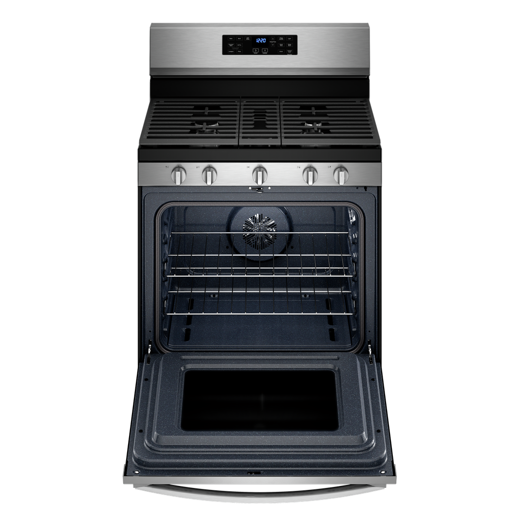 Whirlpool - 5 cu. ft Gas Range in Stainless - WFG550S0LZ