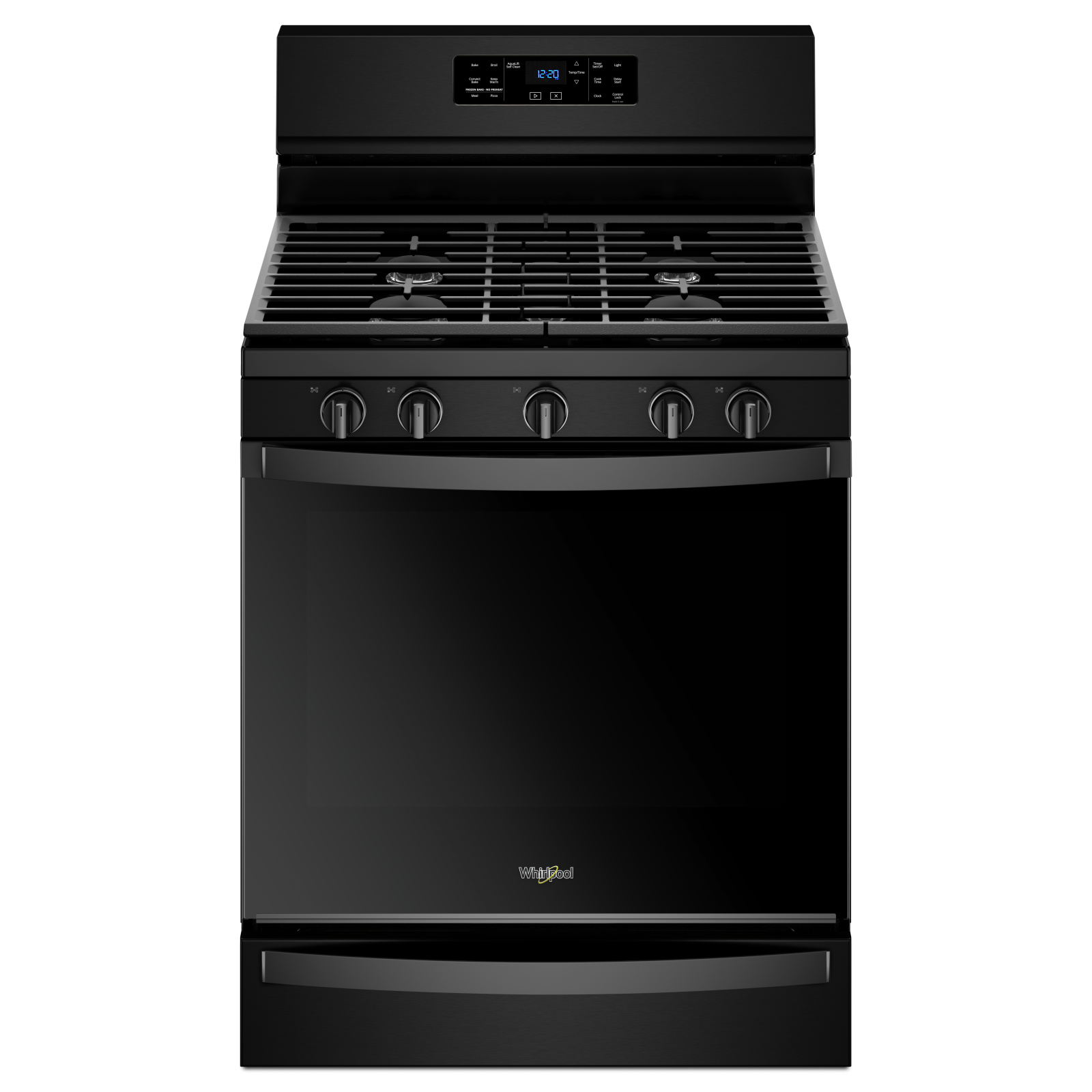 Whirlpool - 5.8 cu. ft Gas Range in Black - WFG775H0HB