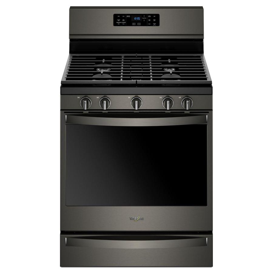 Whirlpool - 5.8 cu. ft Gas Range in Black Stainless - WFG775H0HV