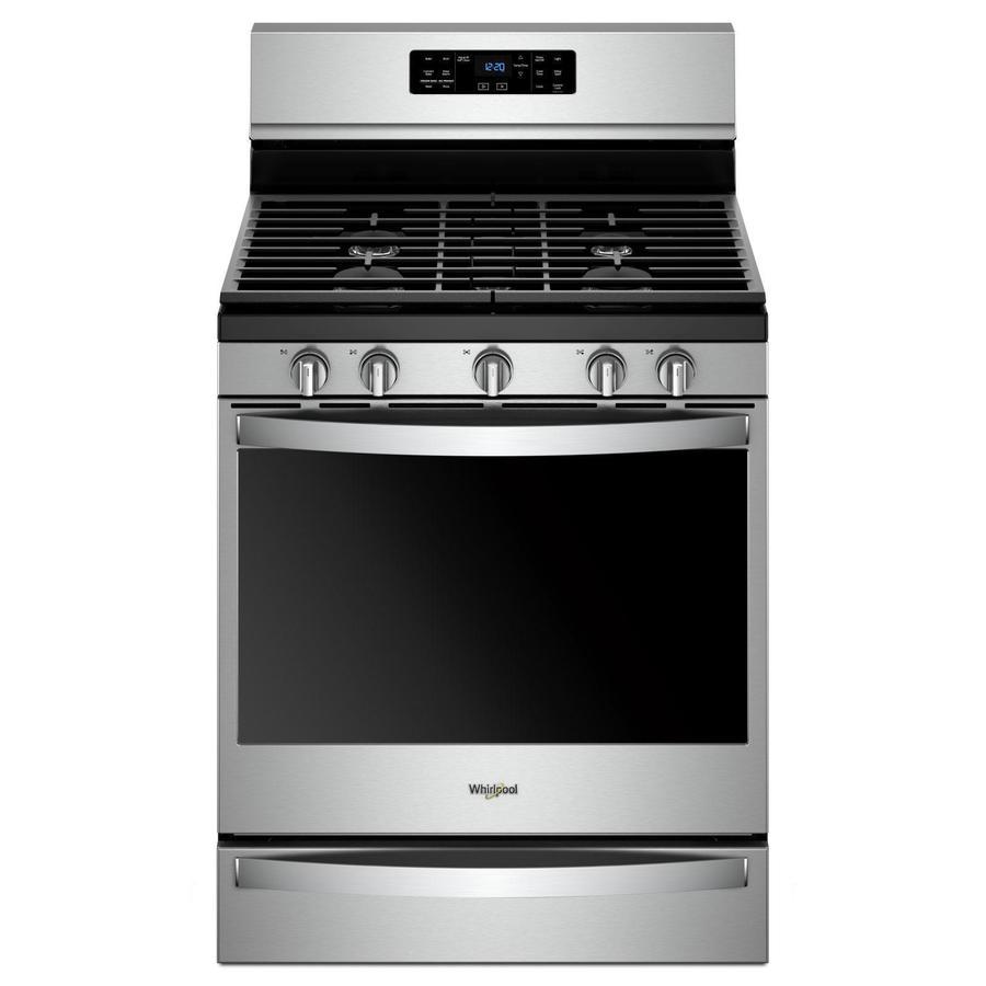 Whirlpool - 5.8 cu. ft Gas Range in Stainless - WFG775H0HZ