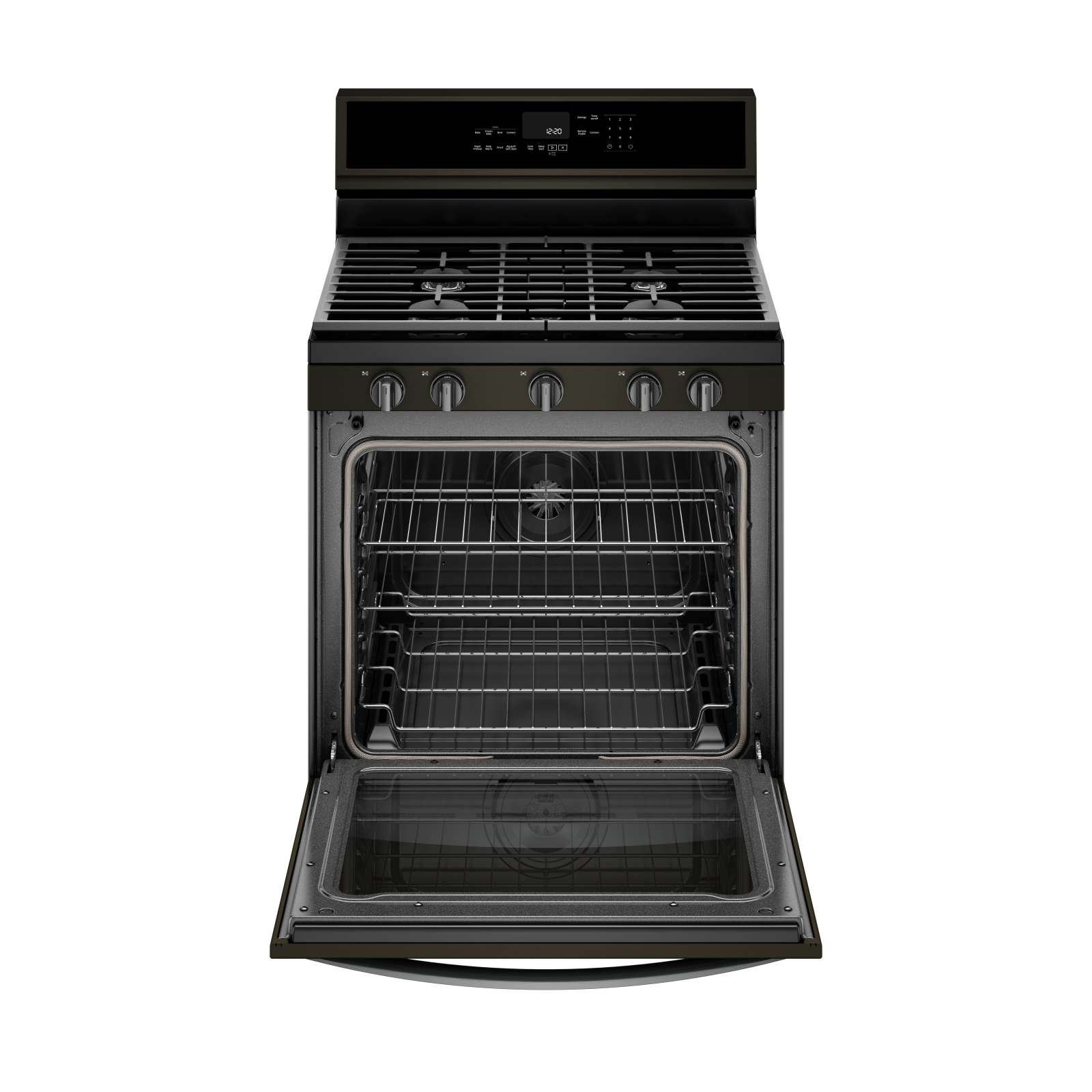 Whirlpool - 5.8 cu. ft Gas Range in Black Stainless - WFG975H0HV
