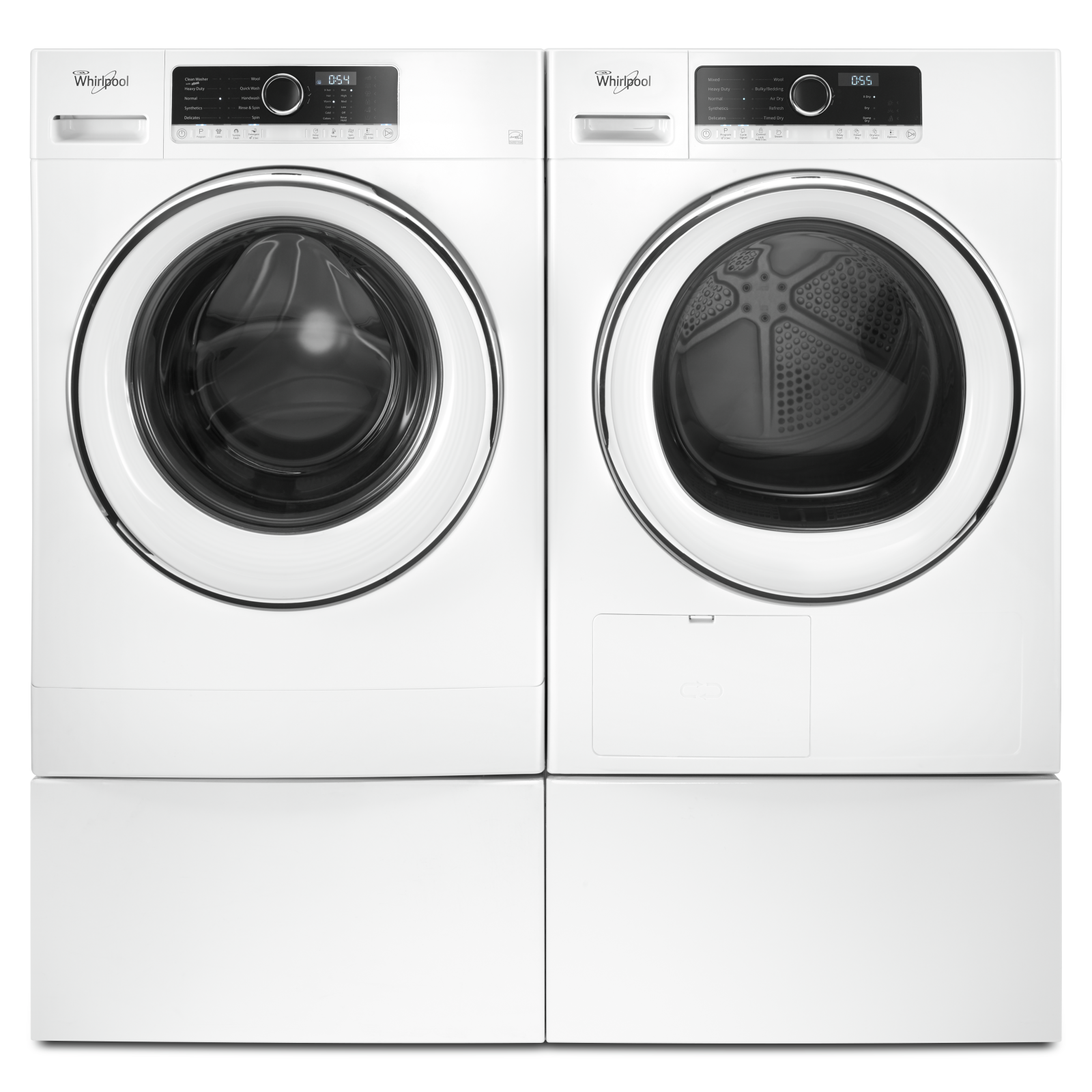 Whirlpool - 12 Inch Pedestal for Front Load Washer and Dryer in White - WFP24JW