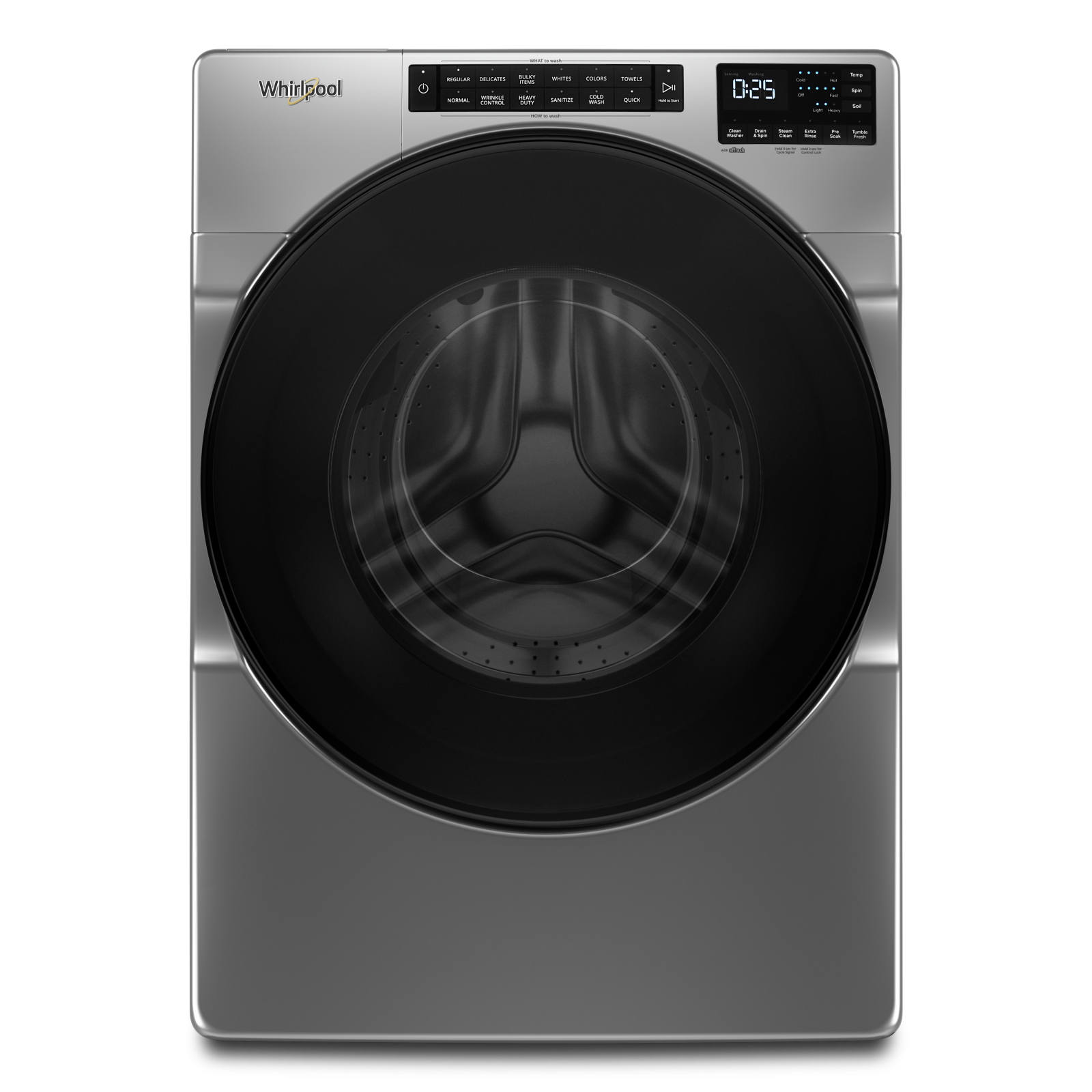 Whirlpool - 5.2 cu. Ft Front Load Washer in Grey - WFW5605MC