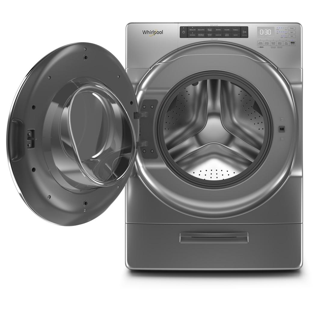 Whirlpool - 5.2 cu. Ft Front Load Washer in Chrome Shadow - WFW6620HC