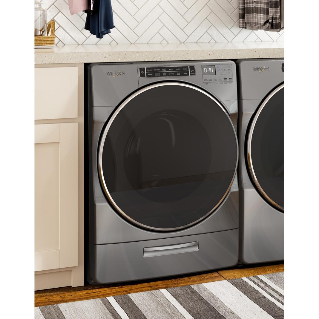 Whirlpool - 5.8 cu. Ft Front Load Washer in Chrome Shadow - WFW8620HC