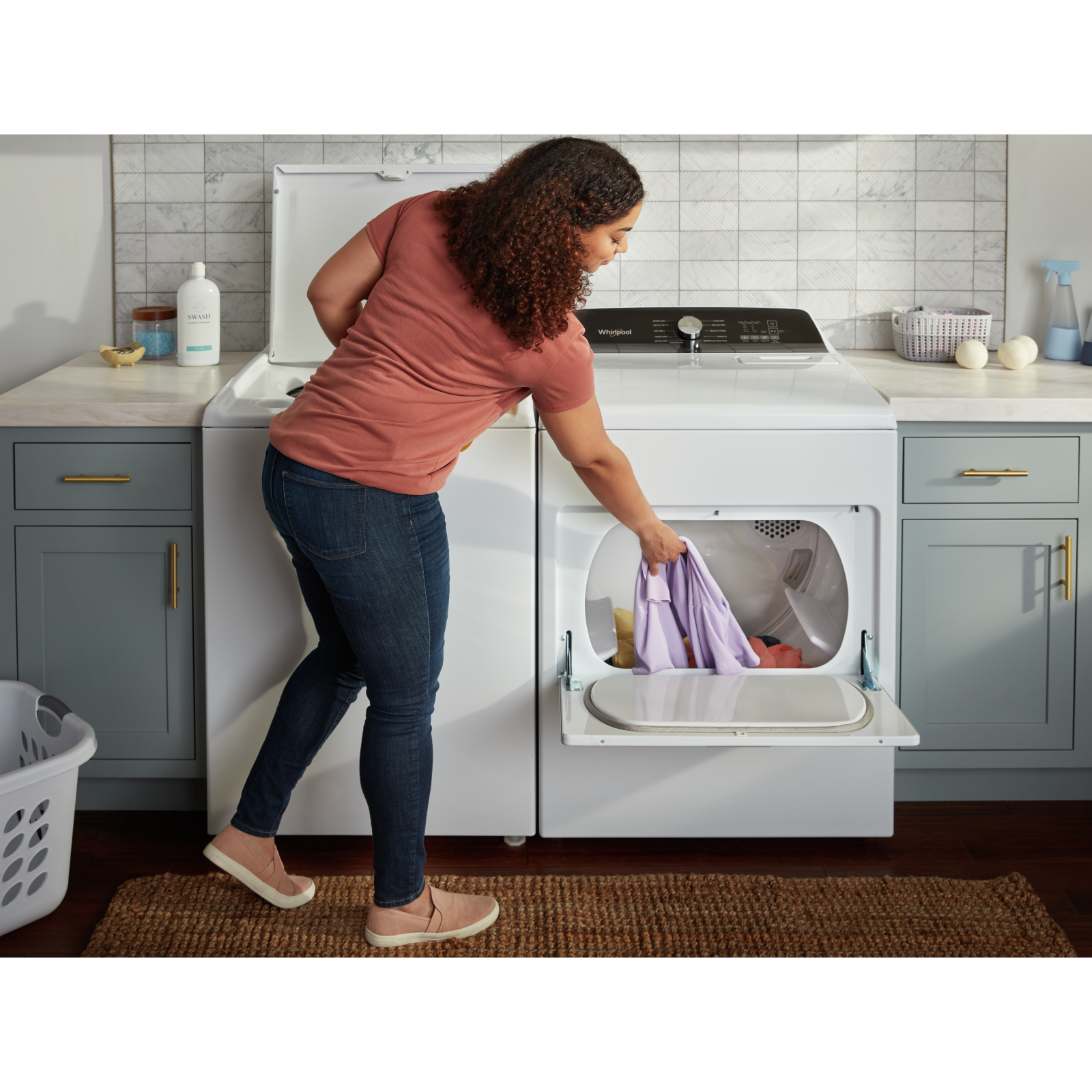 Whirlpool - 7 cu. Ft Gas Dryer in White - WGD5010LW