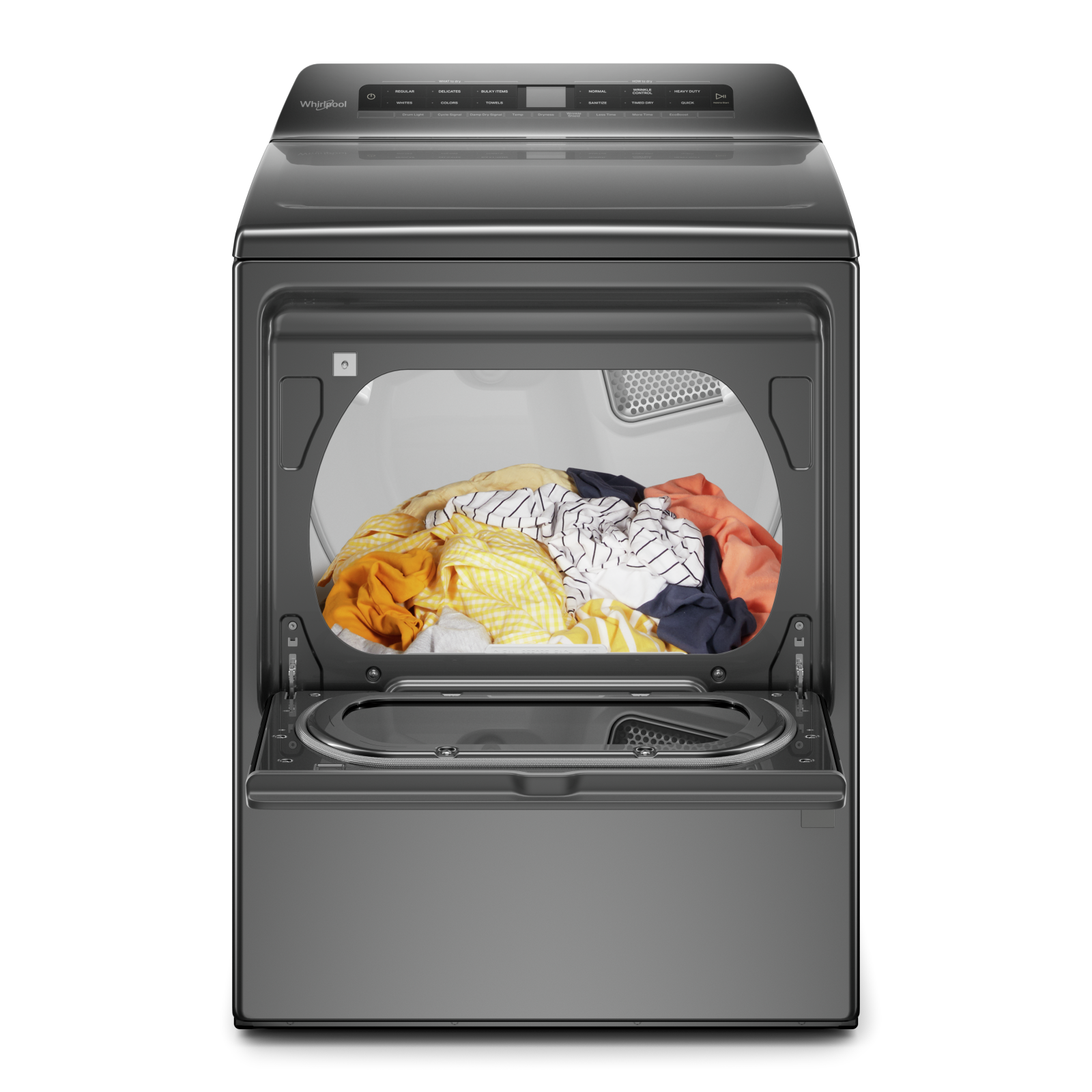 Whirlpool - 7.4 cu. Ft Gas Dryer in Grey - WGD5100HC