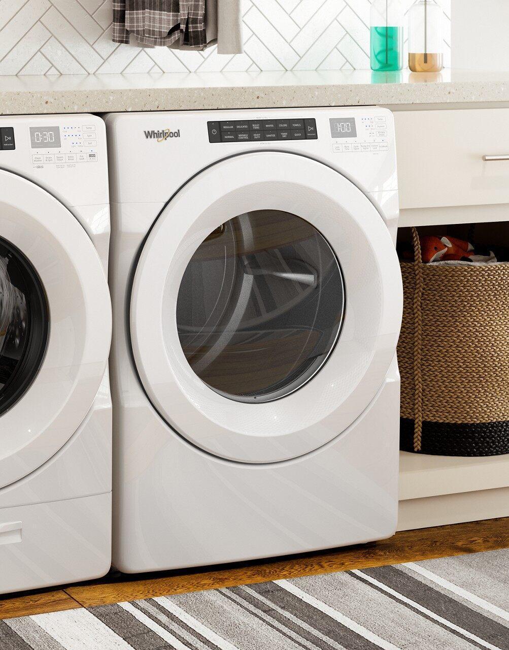 Whirlpool - 7.4 cu. Ft Gas Dryer in White - WGD560LHW