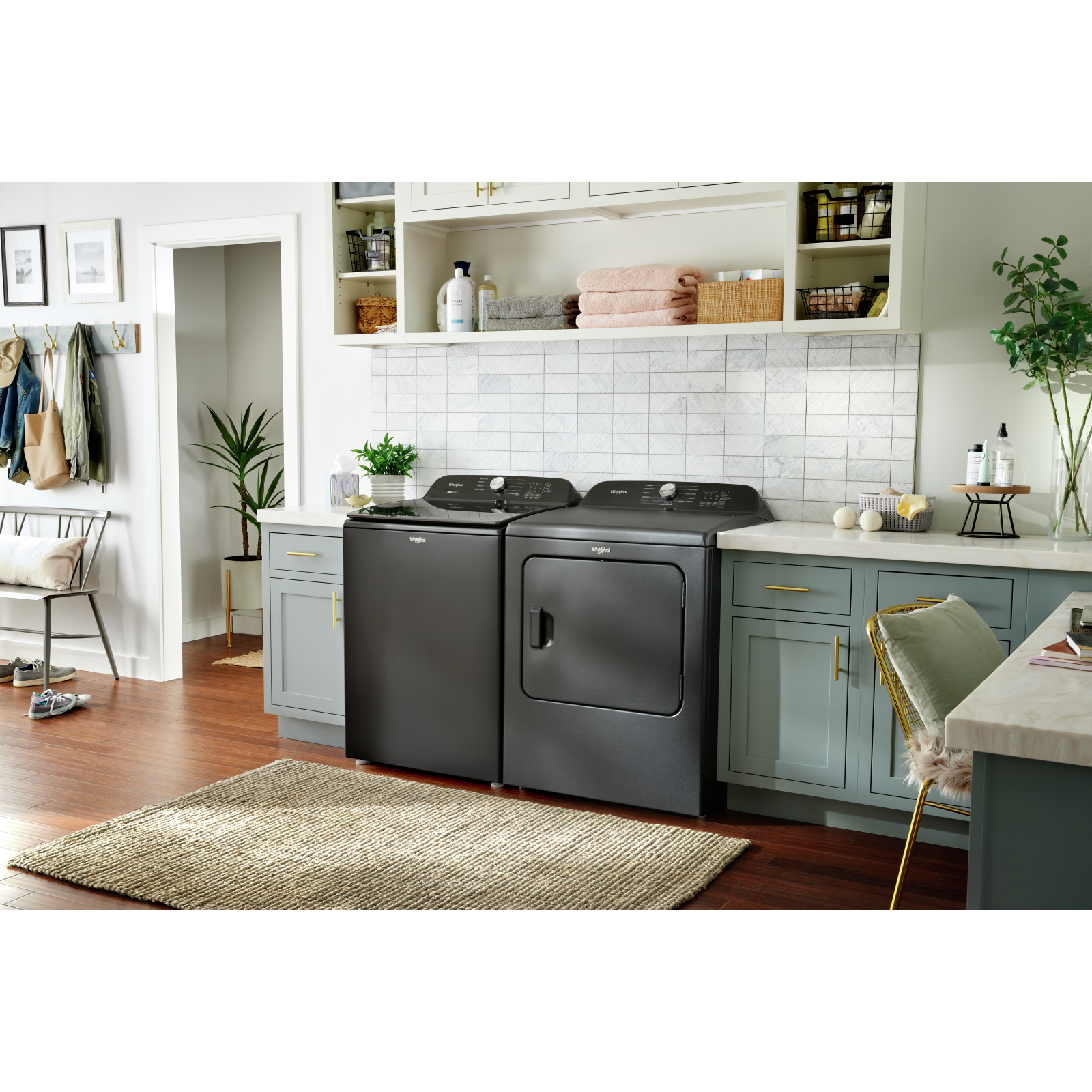 Whirlpool - 7 cu. Ft Gas Dryer in Black - WGD6150PB