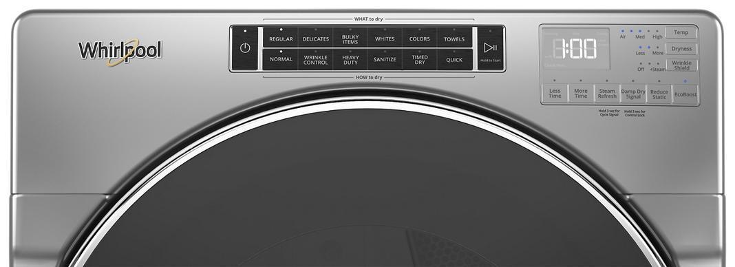 Whirlpool - 7.4 cu. Ft Gas Dryer in Grey - WGD8620HC