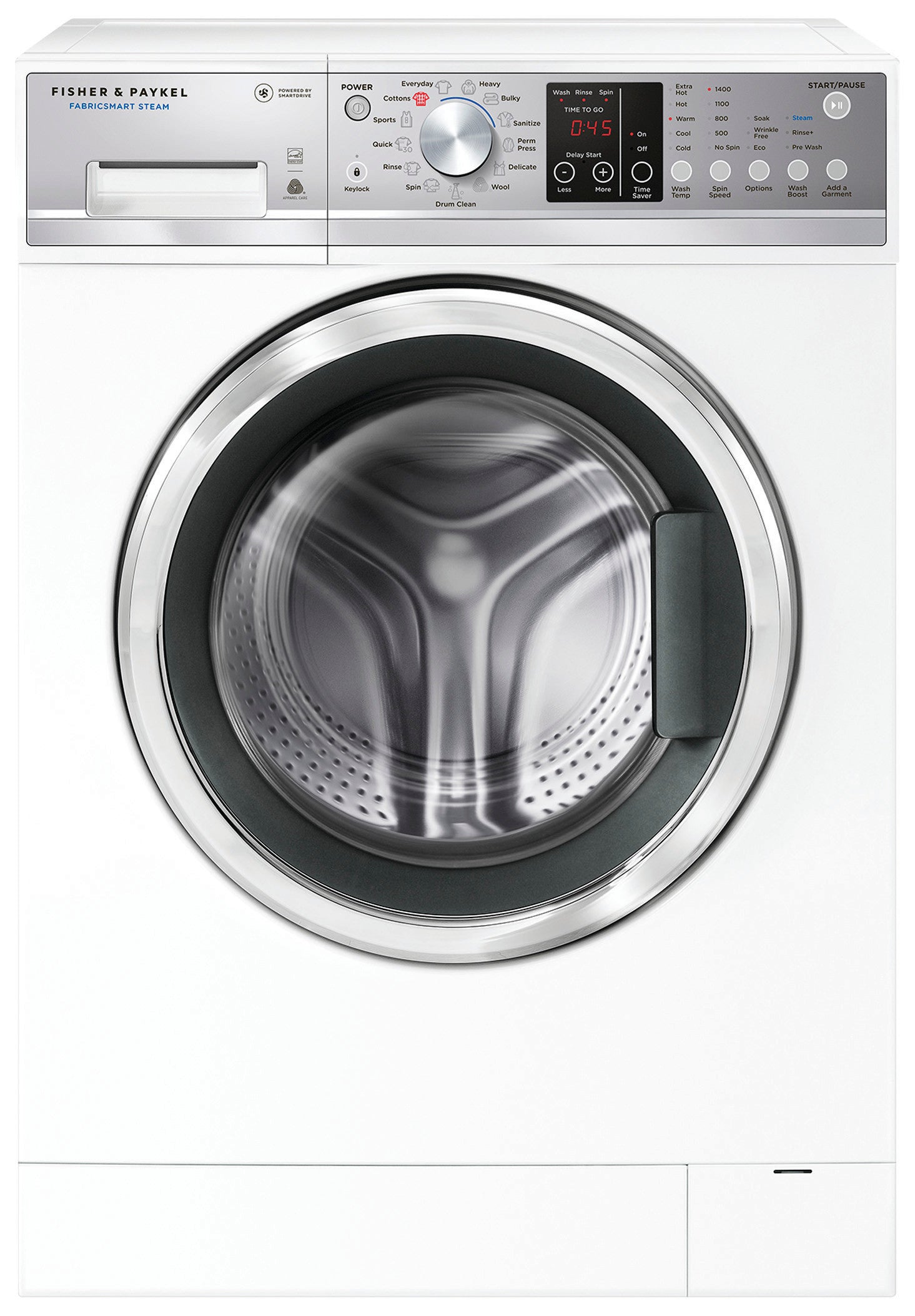 Fisher Paykel - 2.4 cu. Ft Front Load Washer in White - WH2424F1