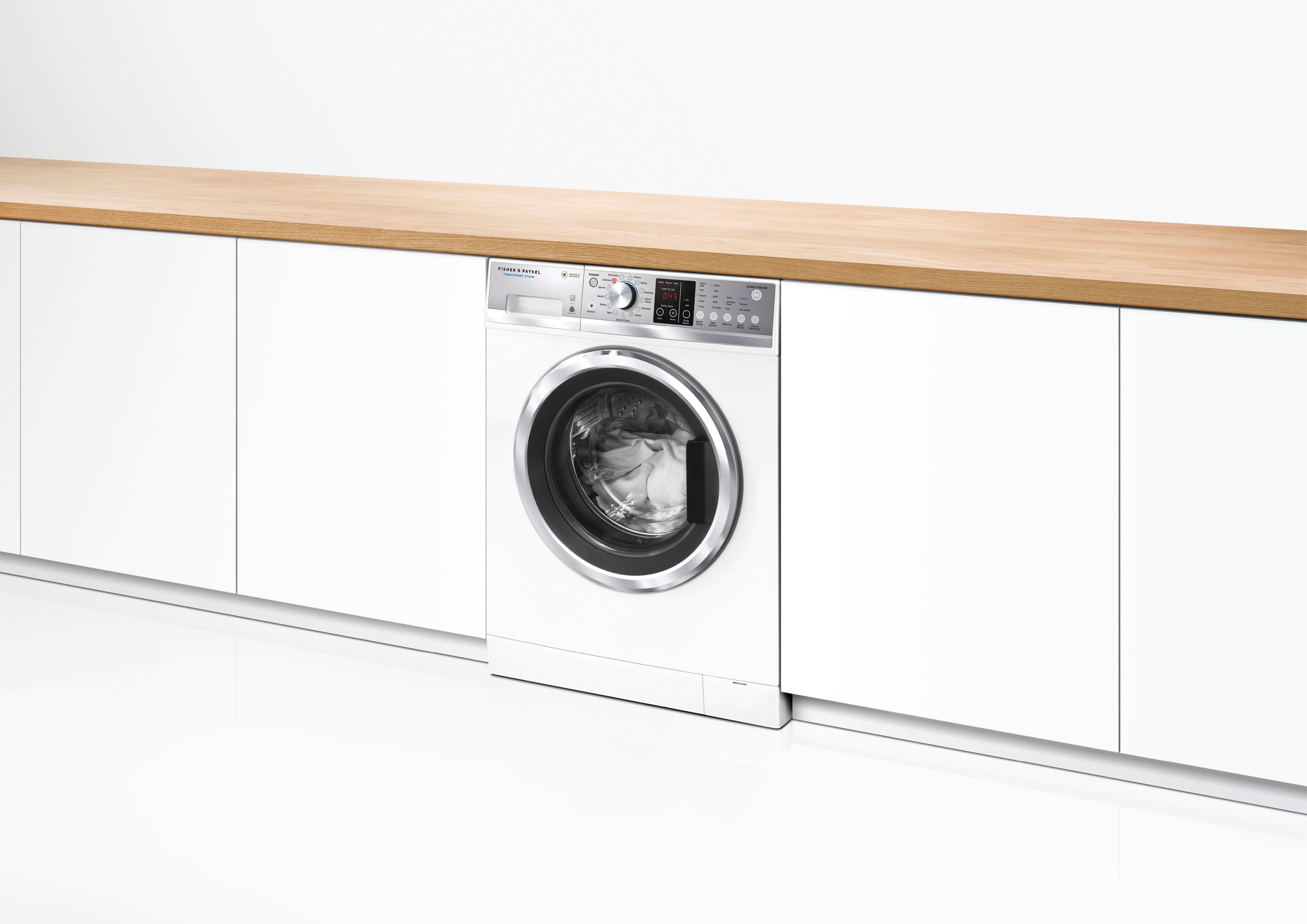 Fisher Paykel - 2.4 cu. Ft Front Load Washer in White - WH2424F1