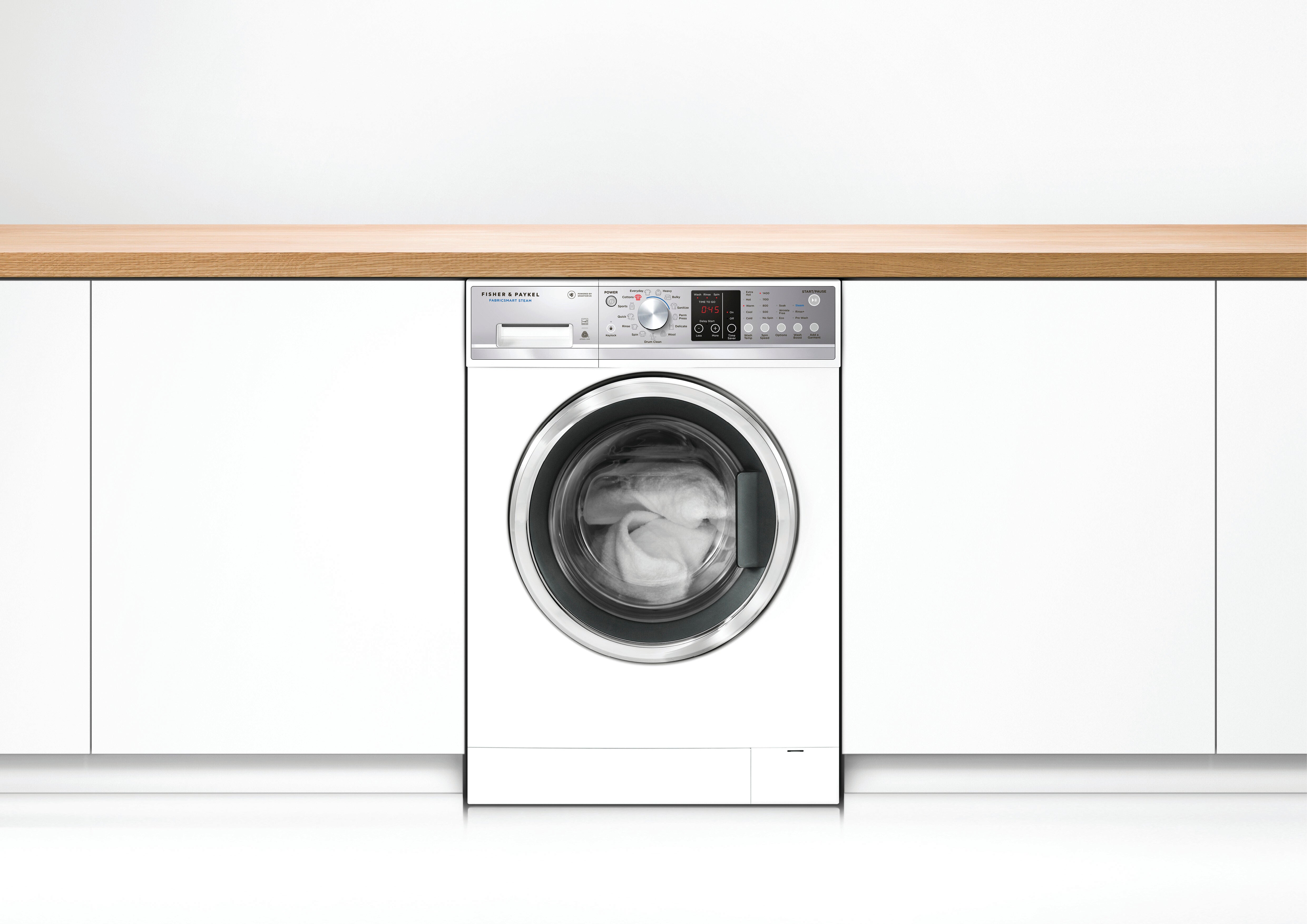 Fisher Paykel - 2.4 cu. Ft Front Load Washer in White - WH2424F1