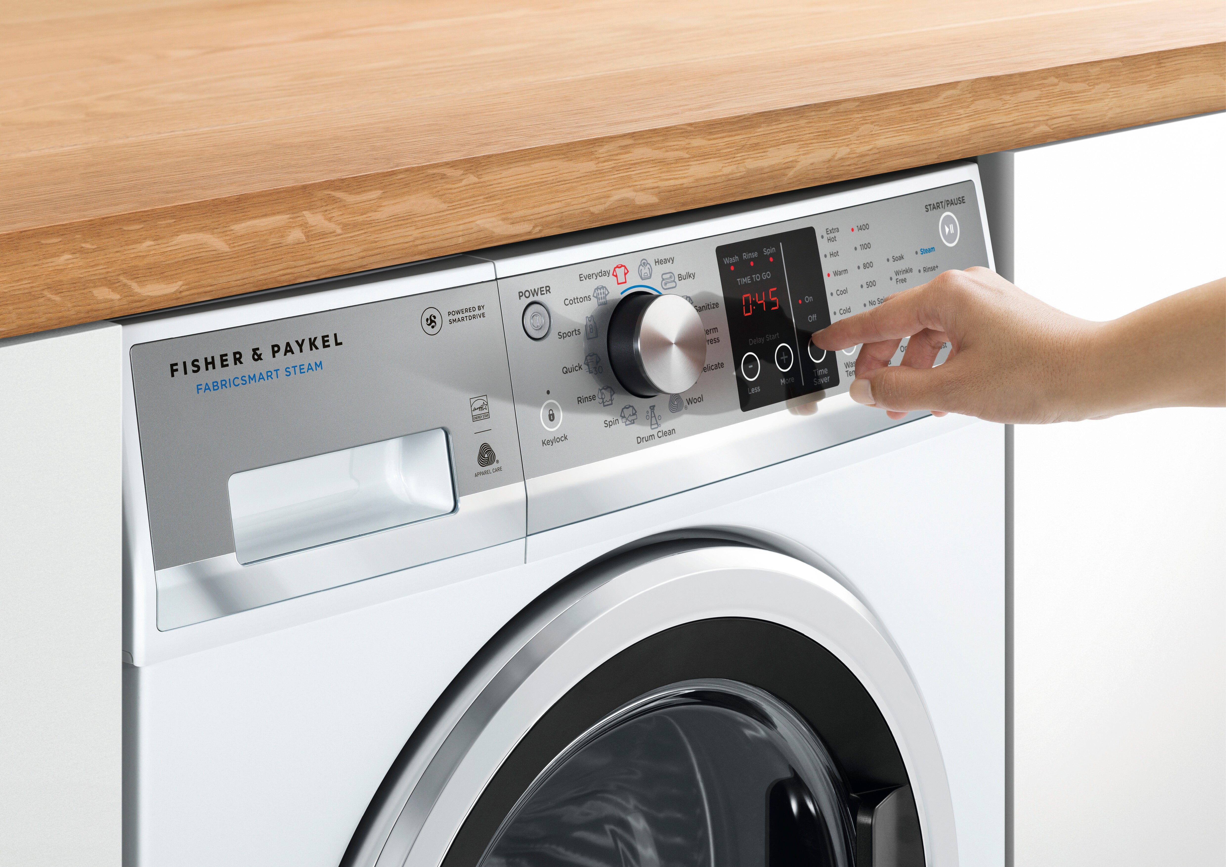 Fisher Paykel - 2.4 cu. Ft Front Load Washer in White - WH2424F1