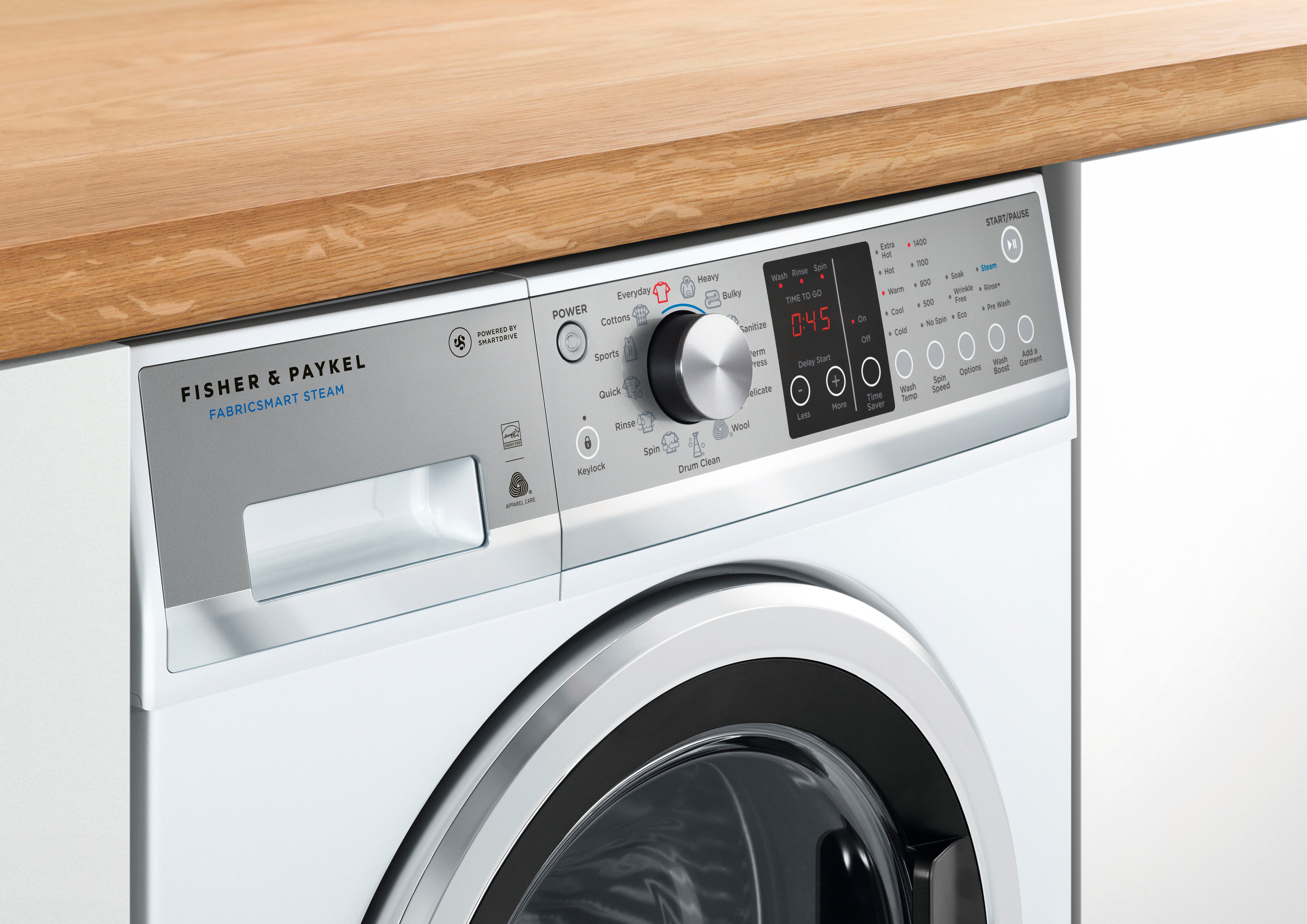 Fisher Paykel - 2.4 cu. Ft Front Load Washer in White - WH2424F1