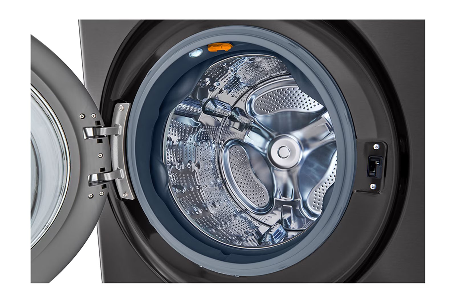 LG - 5.2 cu. Ft Washer and 7.2 Dryer Wash Tower in Black Stainless - WKHC202HBA