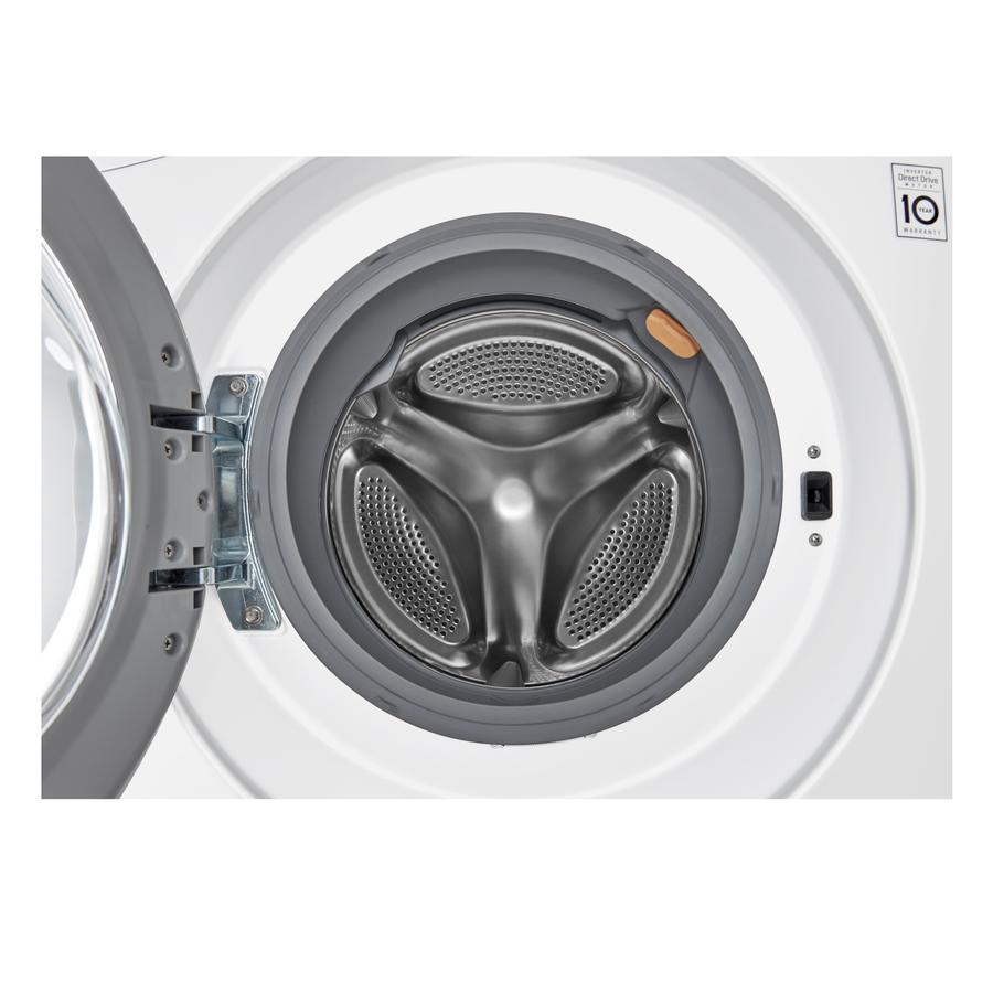 LG - 2.6 cu. Ft Compact Washer in White - WM1388HW