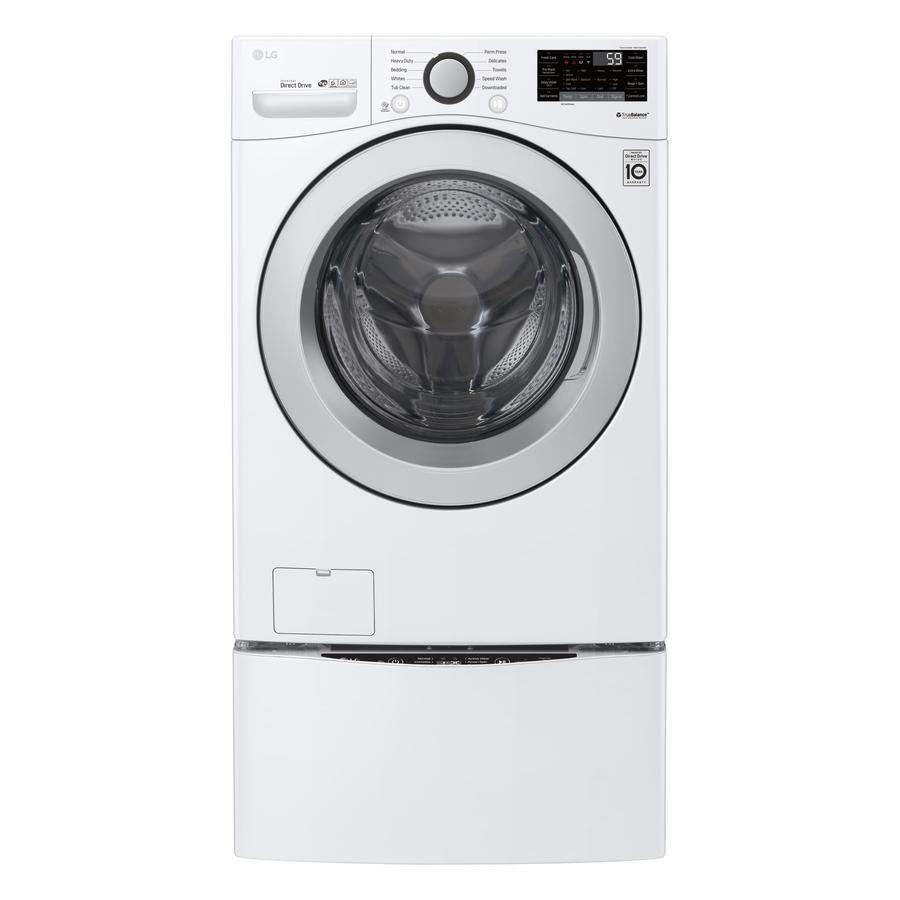 LG - 5.2 cu. Ft Front Load Washer in White - WM3500CW