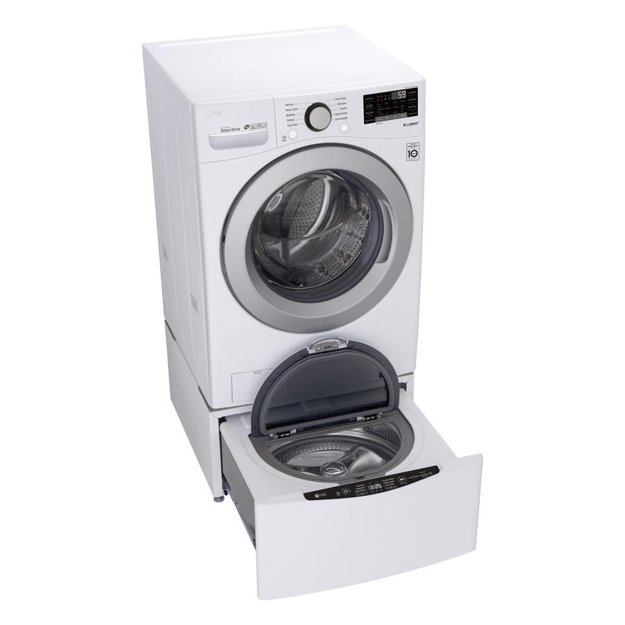 LG - 5.2 cu. Ft Front Load Washer in White - WM3500CW