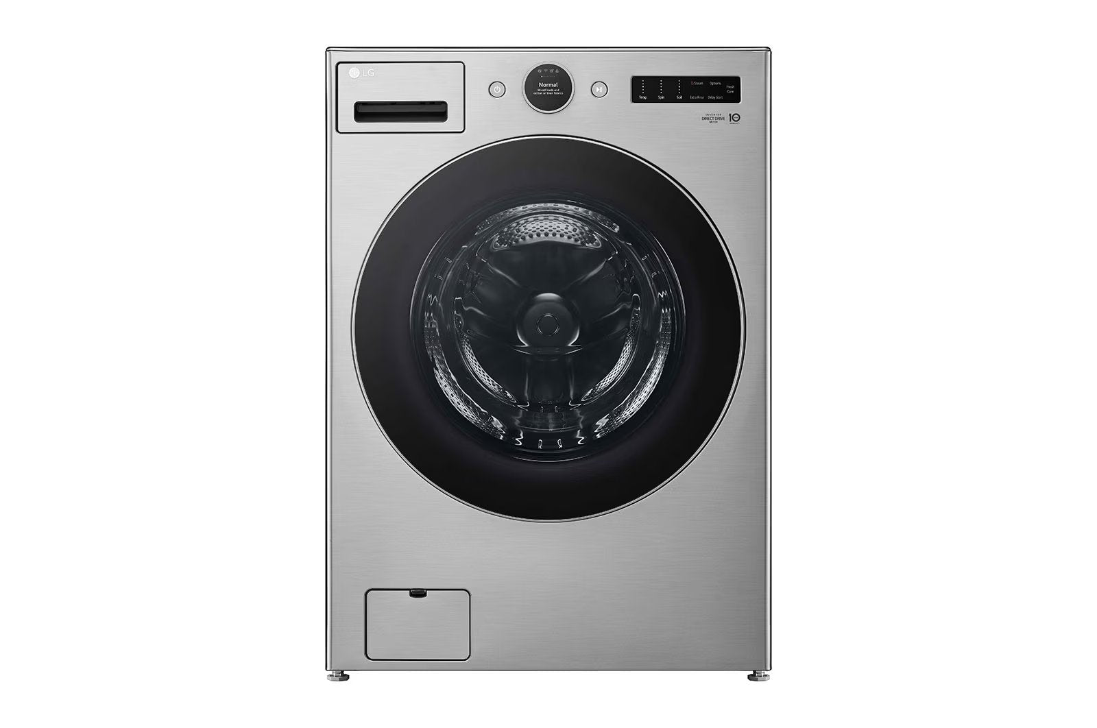 LG - 5.2 cu. Ft Front Load Washer in Grey - WM5500HVA