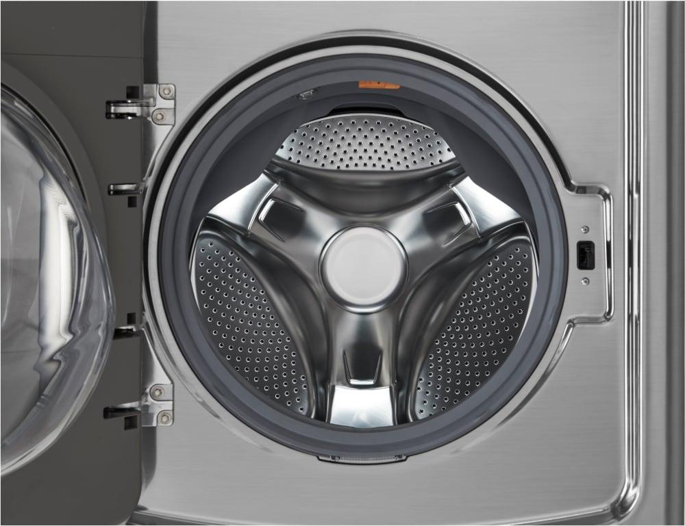 LG - 6 cu. Ft Front Load Washer in Stainless - WM9000HVA