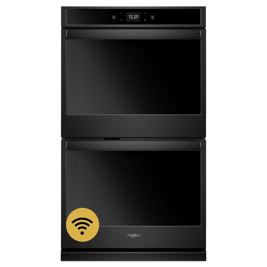 Whirlpool - 10 cu. ft Double Wall Oven in Black - WOD51EC0HB