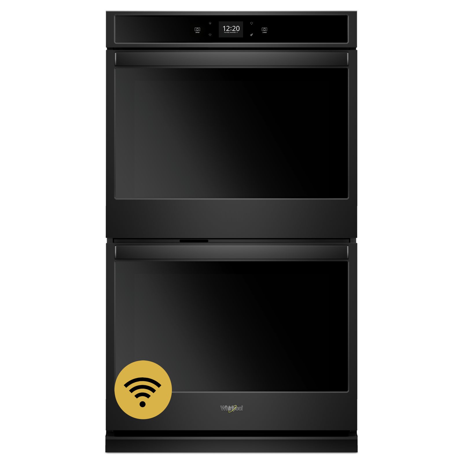 Whirlpool - 10 cu. ft Double Wall Oven in Black - WOD51EC0HB