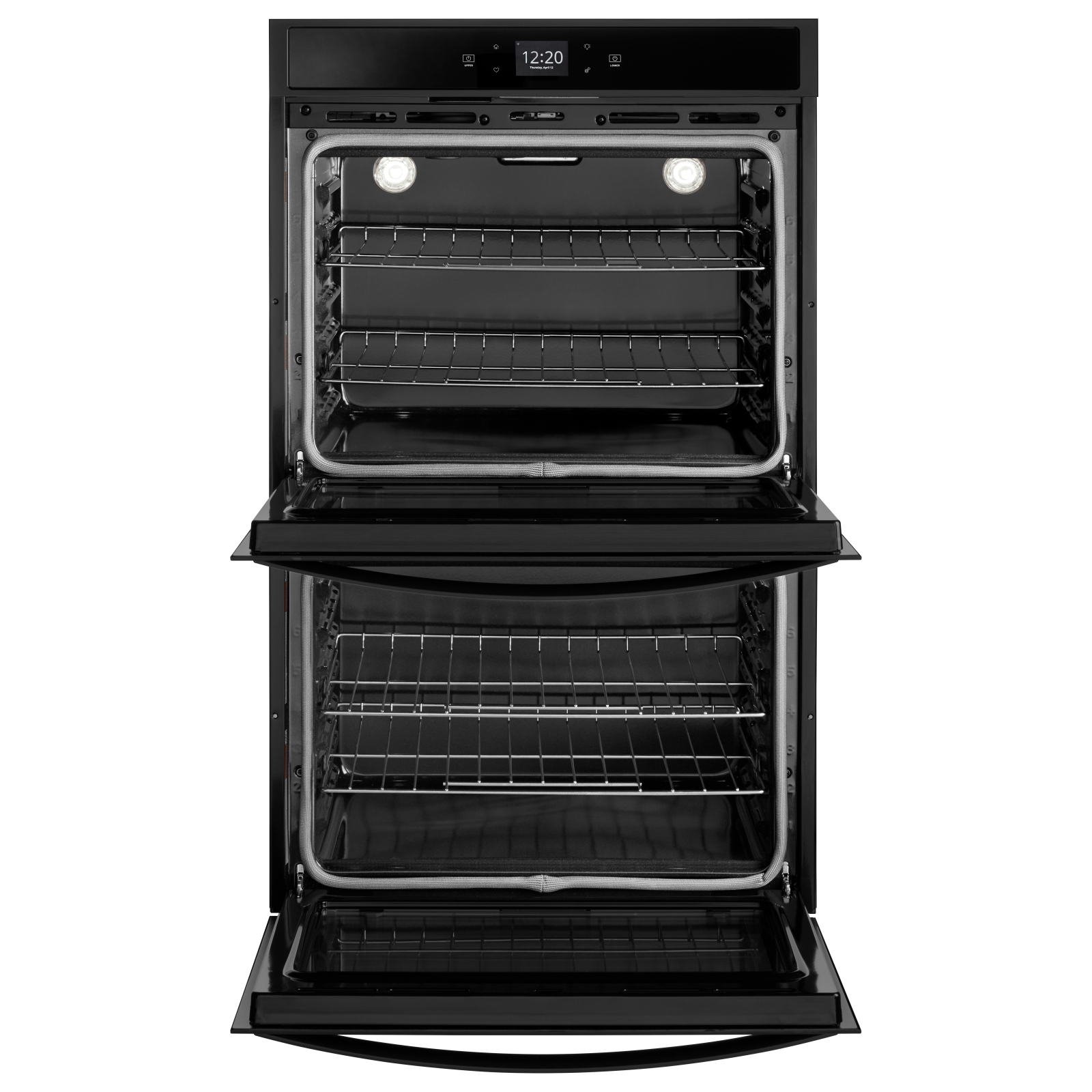 Whirlpool - 10 cu. ft Double Wall Oven in Black - WOD51EC0HB