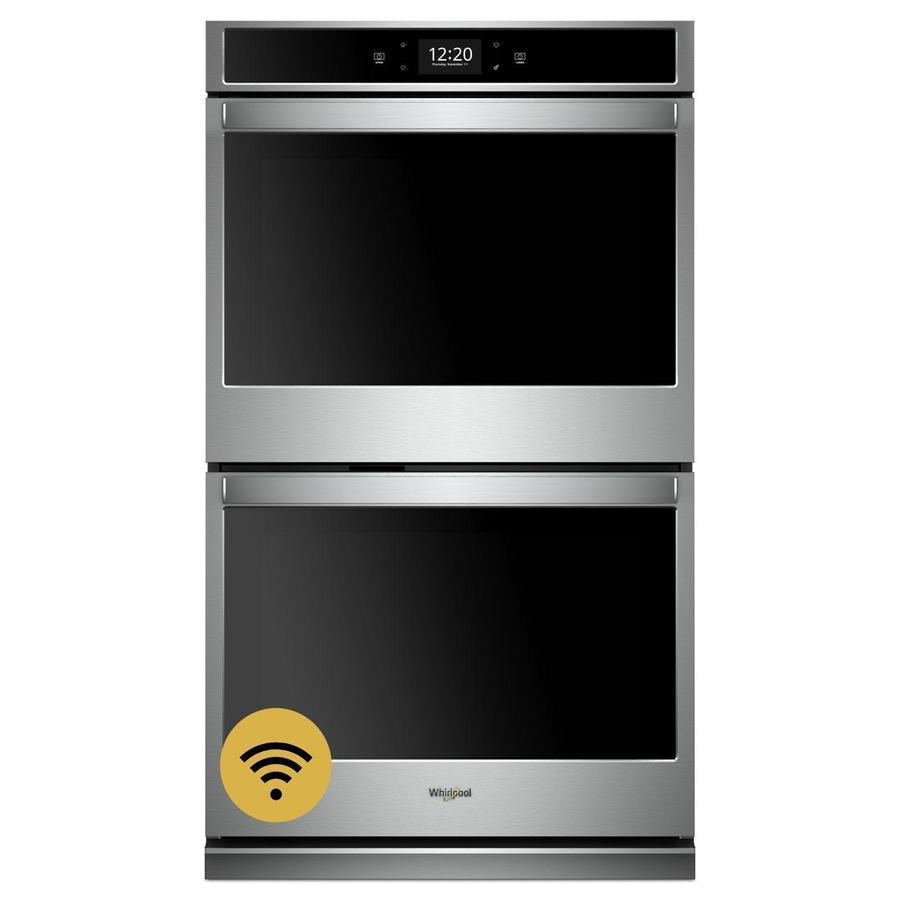 Whirlpool - 8.6 cu. ft Double Wall Oven in Stainless - WOD77EC7HS