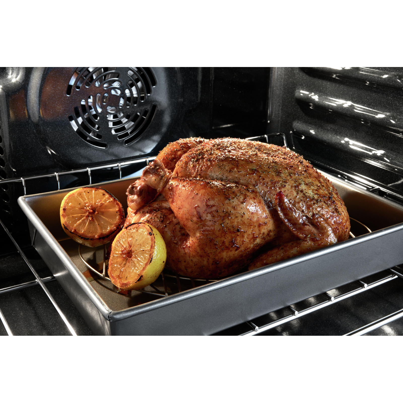 Whirlpool - 8.6 cu. ft Double Wall Oven in Stainless - WOD77EC7HS