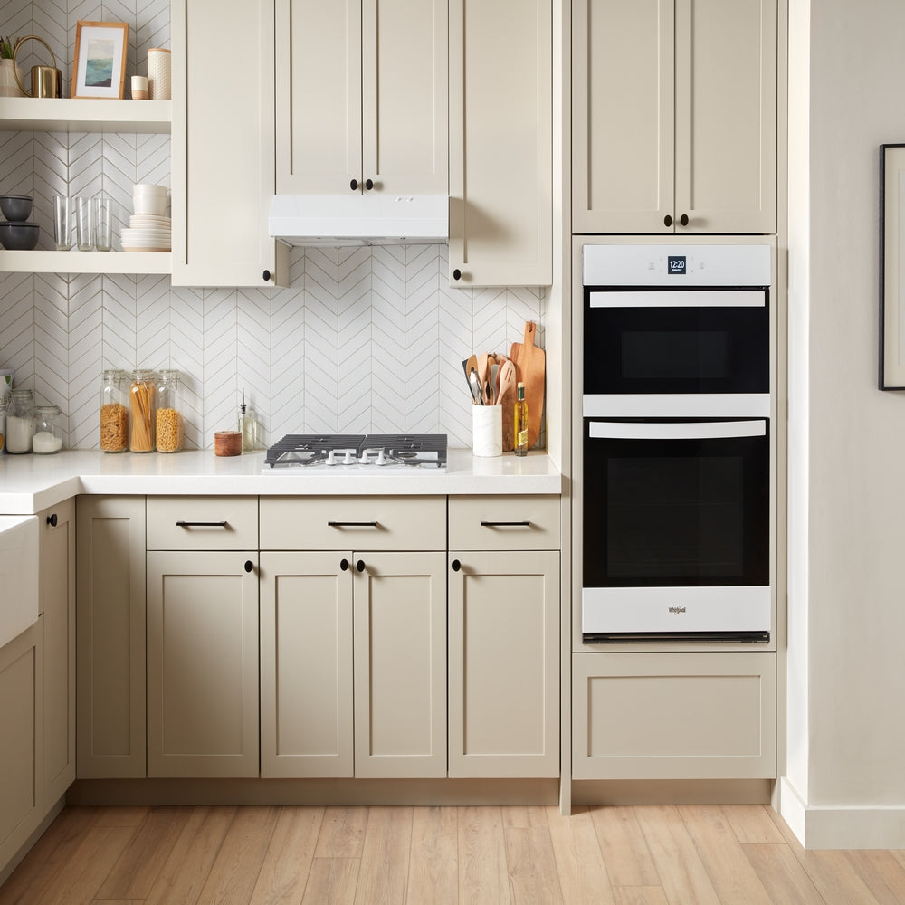 Whirlpool - 6.4 cu. ft Combination Wall Oven in White - WOEC5030LW