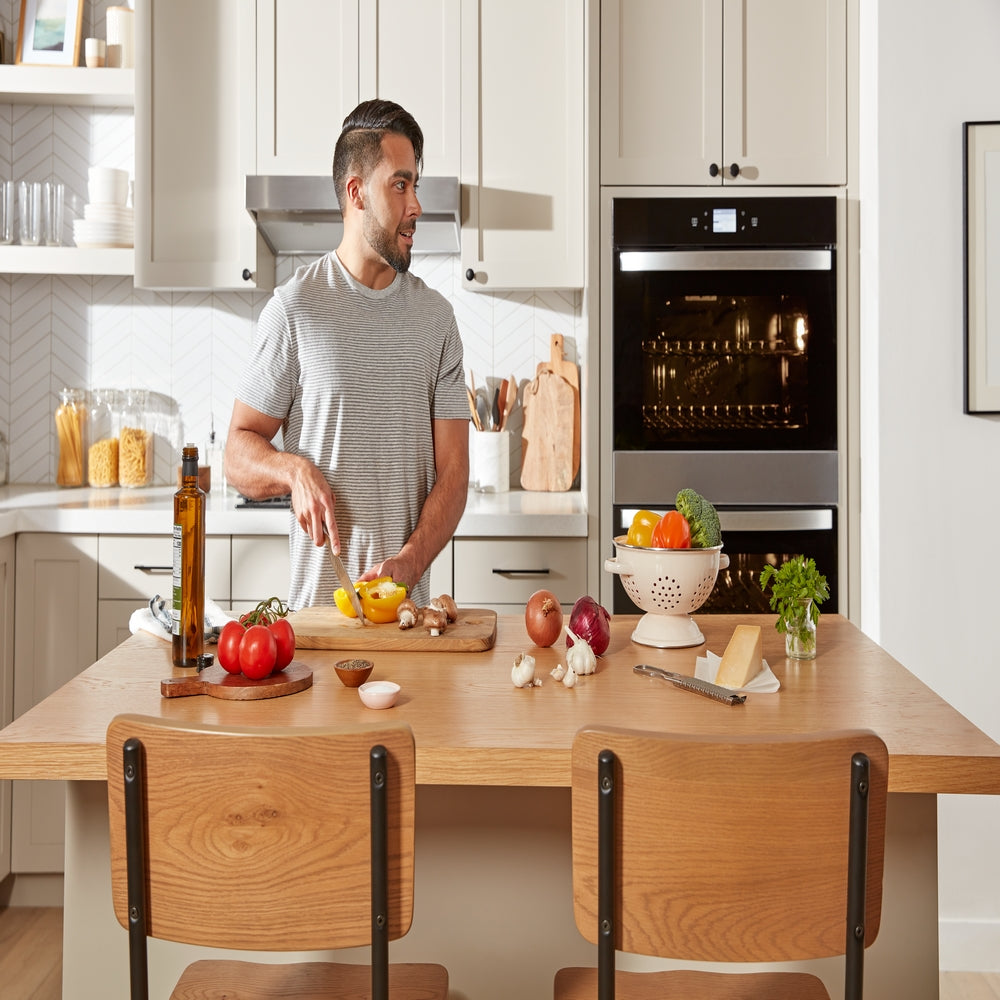 Whirlpool - 6.4 cu. ft Combination Wall Oven in White - WOEC5030LW