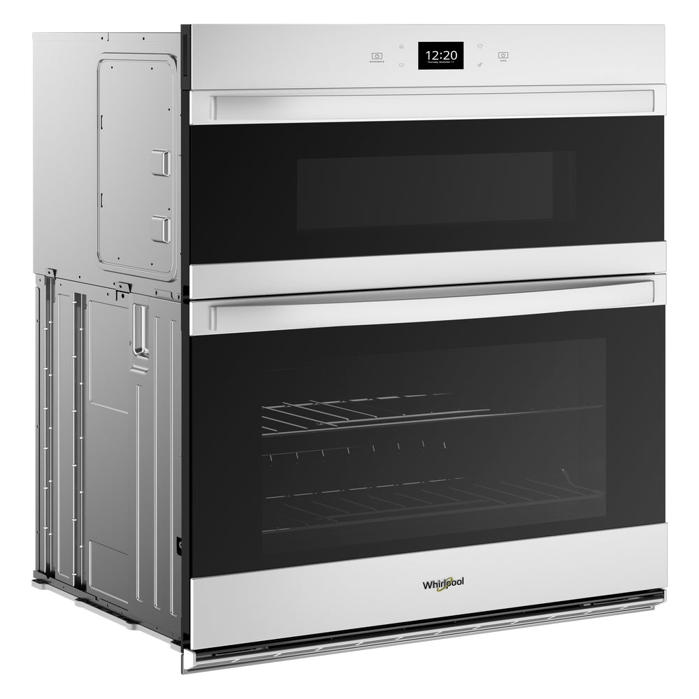 Whirlpool - 6.4 cu. ft Combination Wall Oven in White - WOEC5030LW