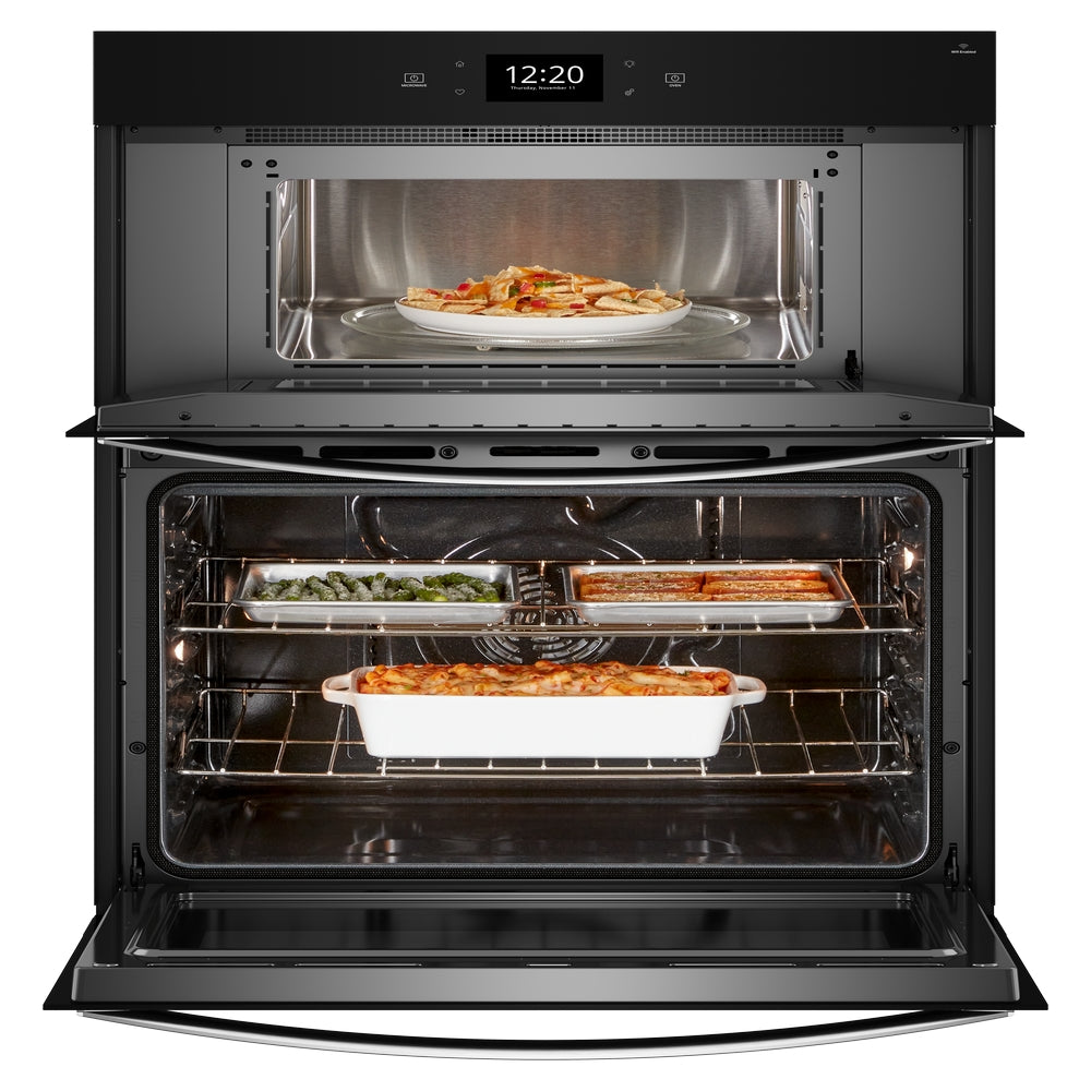 Whirlpool - 5.7 cu. ft Combination Wall Oven in Stainless - WOEC7027PZ