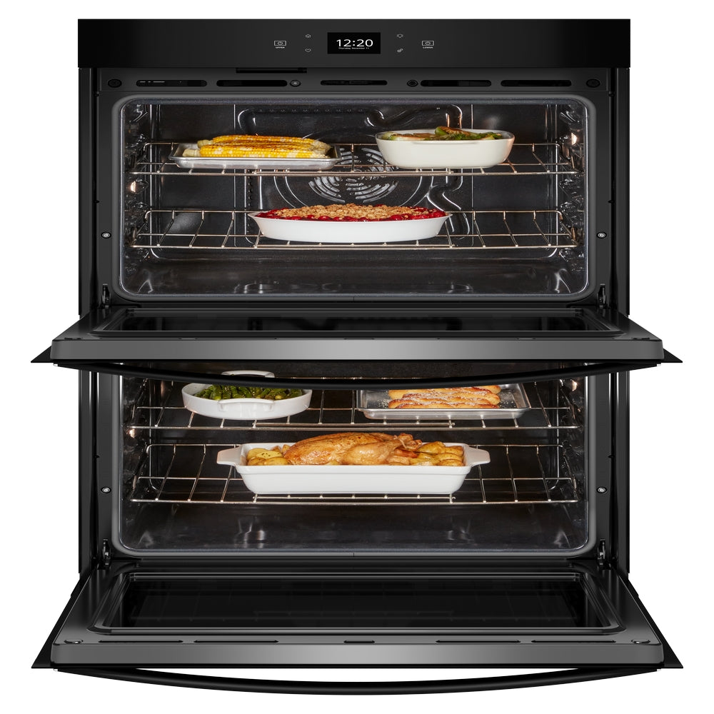 Whirlpool - 8.6 cu. ft Double Wall Oven in Black - WOED5027LB