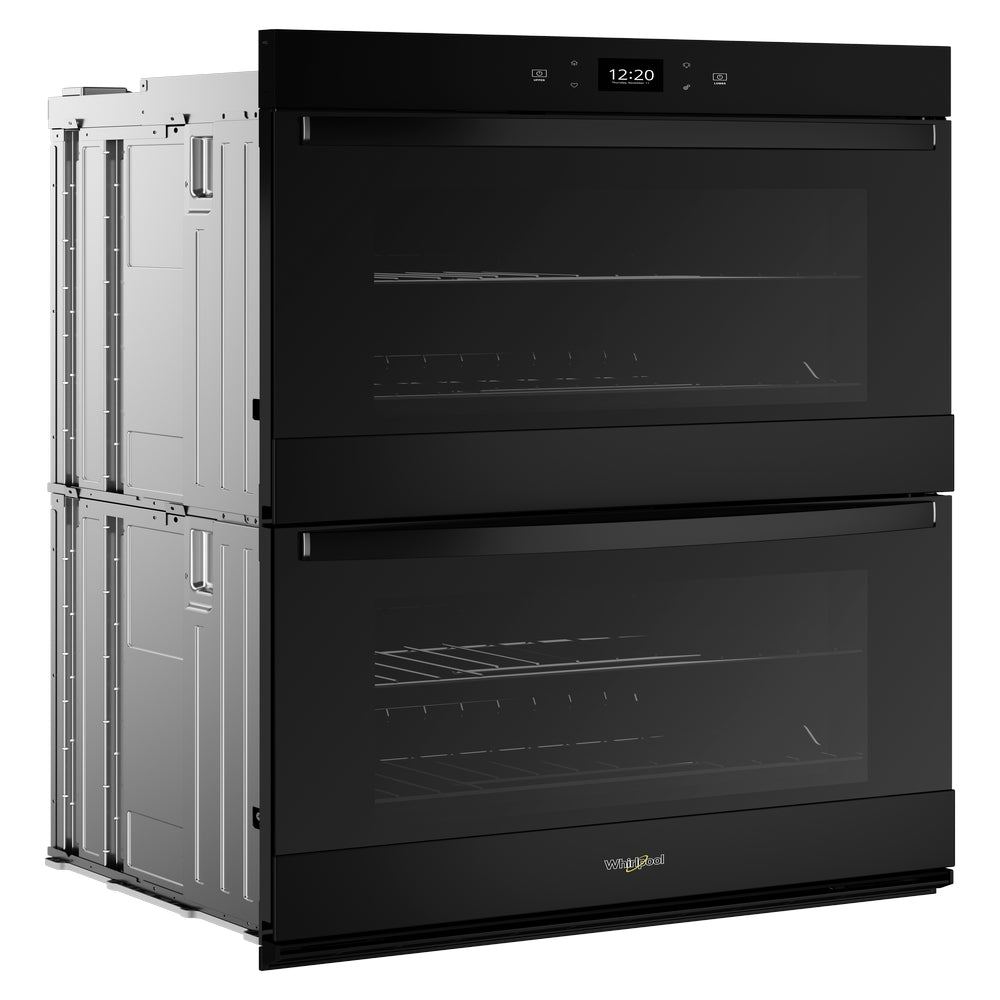 Whirlpool - 8.6 cu. ft Double Wall Oven in Black - WOED5027LB