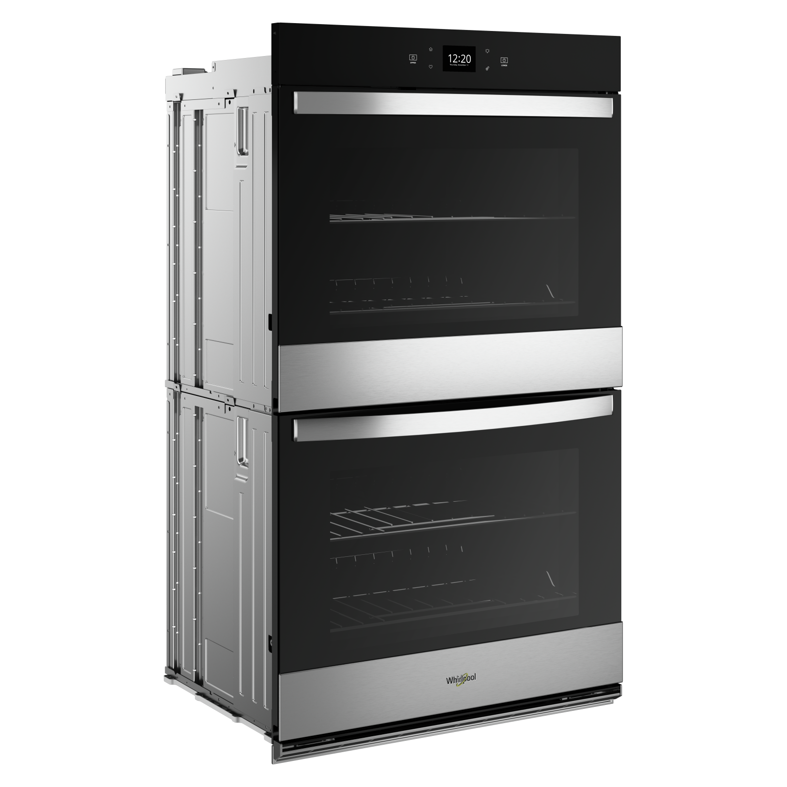 Whirlpool - 8.6 cu. ft Double Wall Oven in Stainless - WOED5027LZ