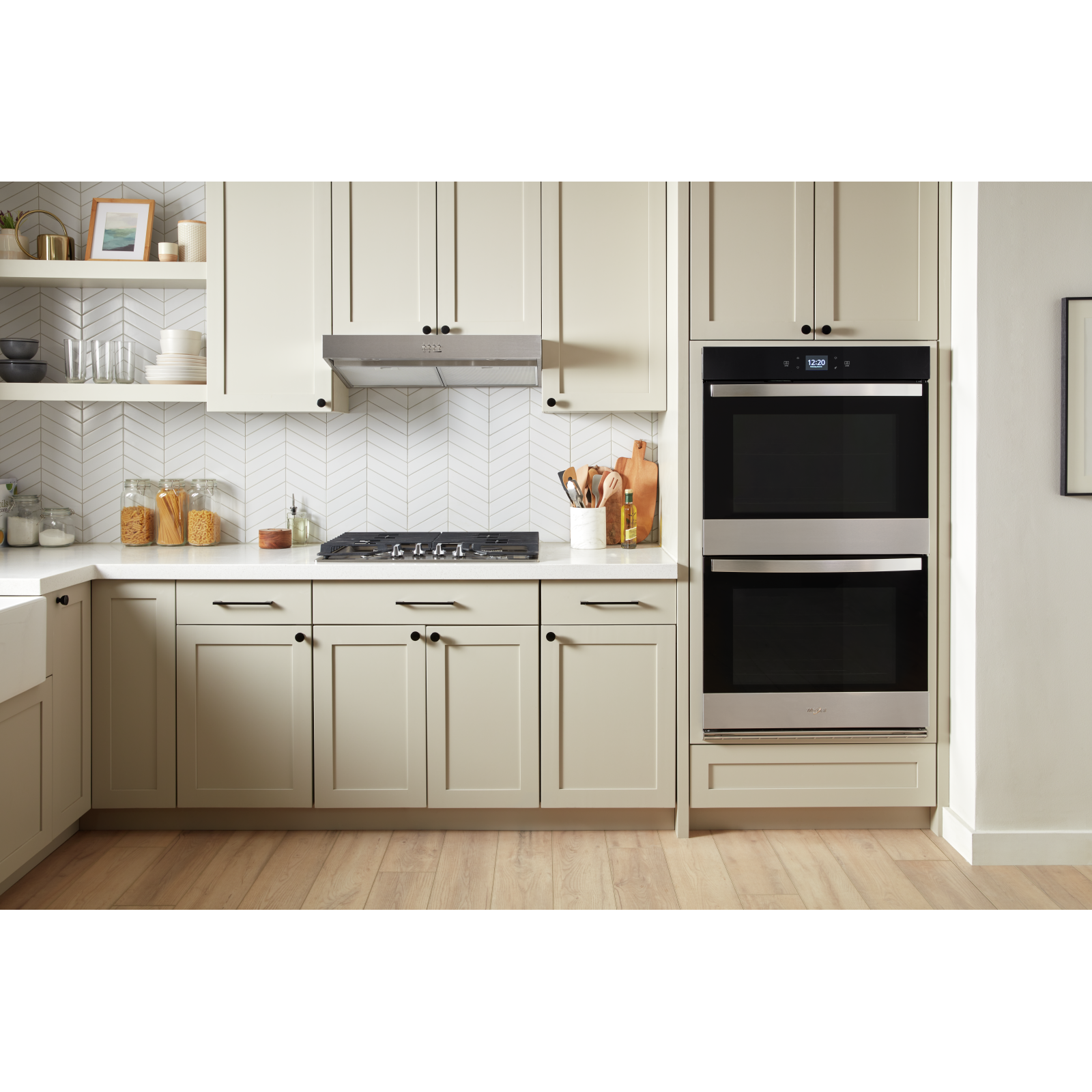 Whirlpool - 8.6 cu. ft Double Wall Oven in Stainless - WOED5027LZ